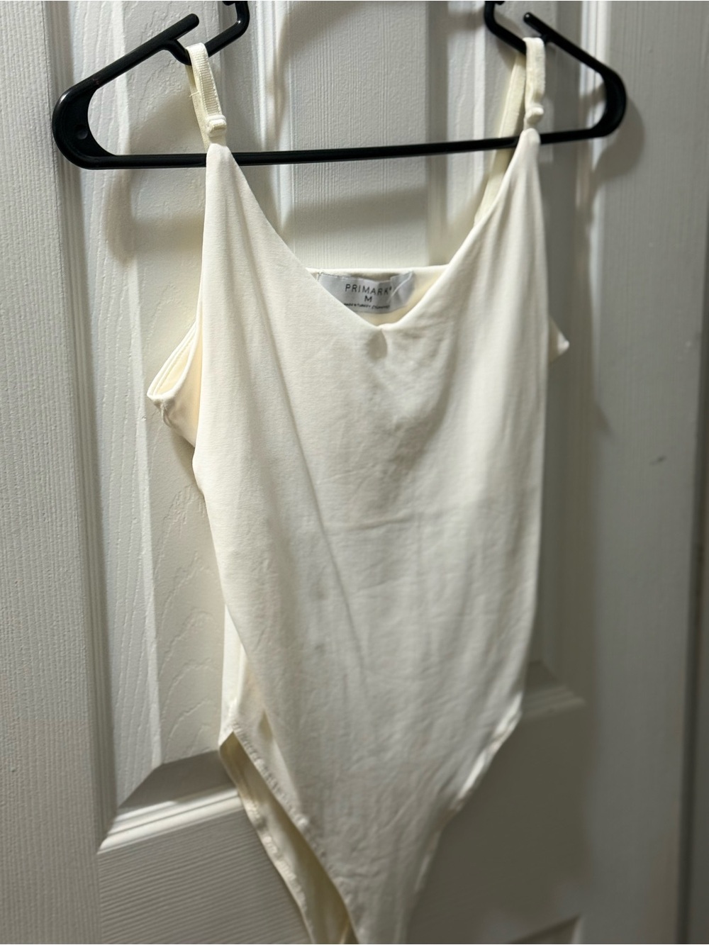 Primark Ivory Scoop Neck Bodysuit with Adjustable Straps